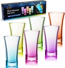 Shot Glasses Set - 6 Pack Round Tequila Shot Glasses- 2 Oz Capacity- Heavy Base