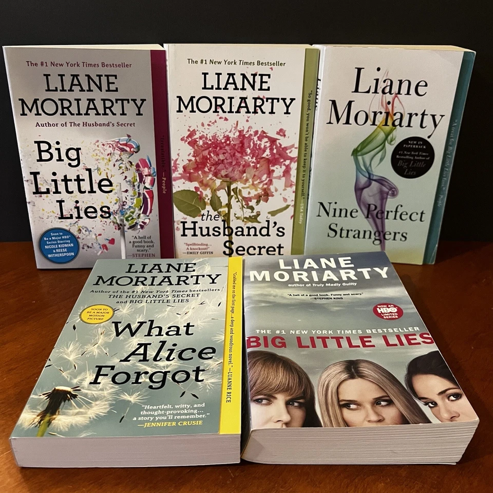 Lot: 5 Liane Moriarty Books Nine Perfect Strangers Alice Forgot Big Little Lies - Image 3 of 4