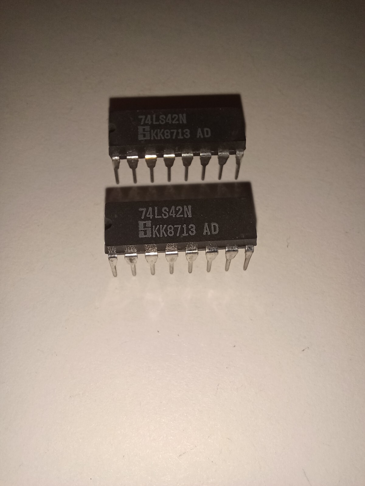 74LS42NA Signetics TTL IC BCD Decimal Decoder 74LS42 7442 - NOS Qty 2 ...