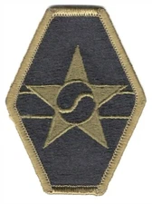 Army Patch:  Combined Field Army US-ROK - subdued, merrowed edge