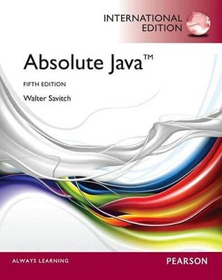 Absolute Java: International Edition by Savitch, Walter 0273764799 FREE Shipping