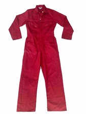 Vintage Sears Red Coveralls Vintage Utility Jumpsuit Workwear Size 38 T A35