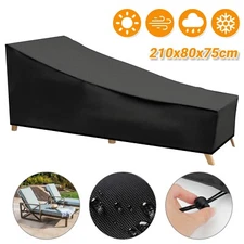 Waterproof Chaise Lounge Cover Patio Lawn Outdoor Furniture Chair Sun Protector