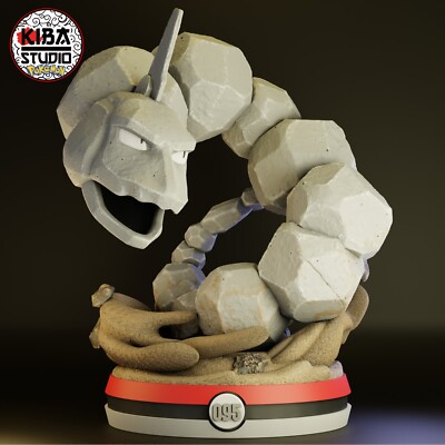 Pokemon Figur Onix unbemalt unmontiert 3D Printed Kit 