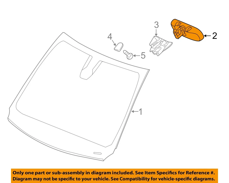 Espejo retrovisor interior delantero central usado se adapta a: Chrysler 200 SDN 2015 automático Foto 3 de 4