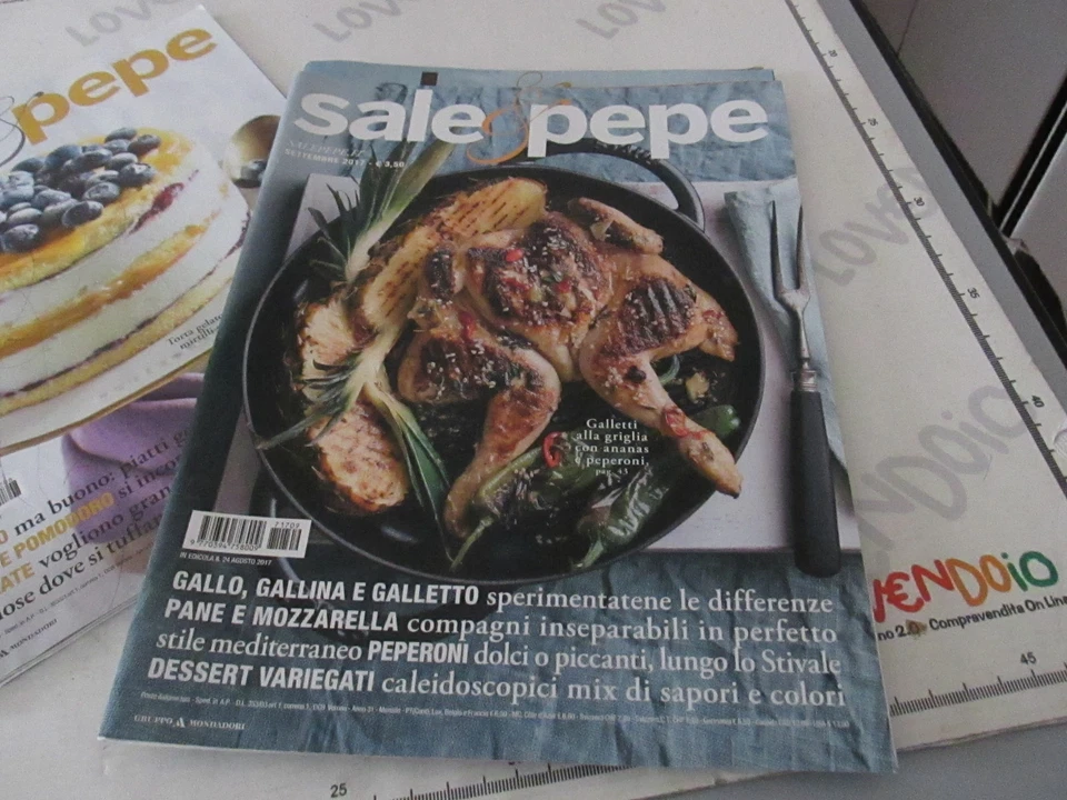 Lotto 3 rivista riviste SALE & PEPE agosto settembre ottobre 2017 - Immagine 3 di 4