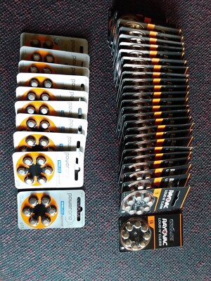 Huge lot of  rayovac & power one p 13 hearing aid batteries 276 cells Exp2024/25