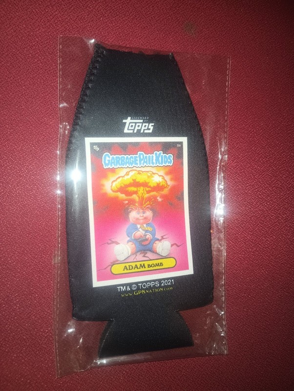 Adam Bomb Bottle Koozie 2021 GPKNation Garbage Pail Kids Coozie 