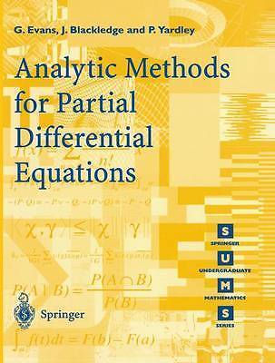 Book BC88 ANALYTIC METHODS FOR PARTIAL DIFFERENTIAL EQUATIONS. EVANS ET AL .