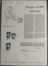 Document Philatélique premier jour Georges Auric 1992 timbre N° 2751