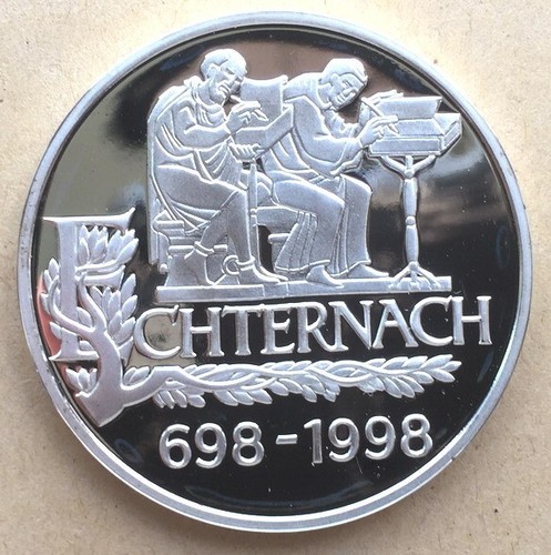 Luxembourg 1998 1300 Years Of Chtermach Euro Silver Coin Proof Ebay