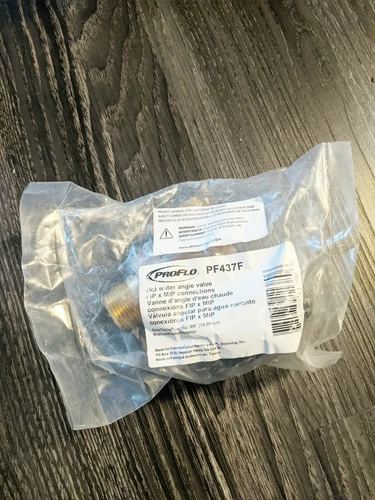 PROFLO 3/4" Hot Water Angle Valve PF437F - Picture 2 of 5