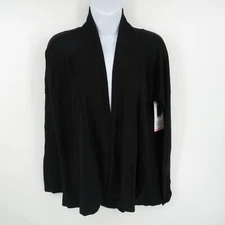 Active Life Women's Small Black Open-Front Cardigan NWT $98