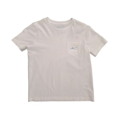 Vineyard Vines Boy s White Cap T-Shirt Palm Beach Whale Fill Pocket Tee (S01)