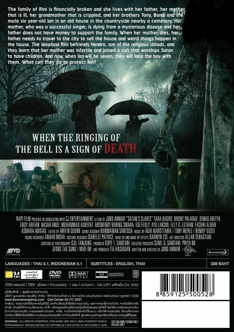 Satan s Slaves 2017 DVD All 0 PAL Tara Basro Joko Anwar Indonesian Horror