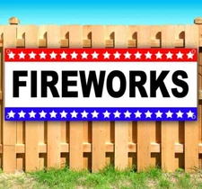 FIREWORKS Advertising Vinyl Banner Flag Sign Many Sizes USA