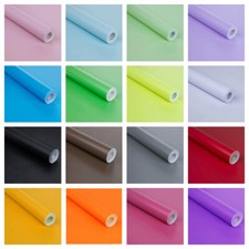 5M Selbstklebend Wandaufkleber Tapete Uni Wasserfest Heim Dekor DIY Neu