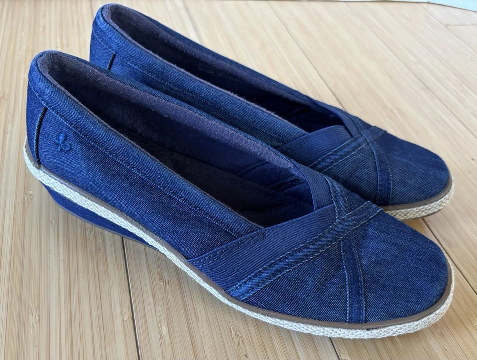 Zapatos de cuña Grasshoppers para mujer - azul marino - azul - talla 6M - envío rápido Foto 4 de 4