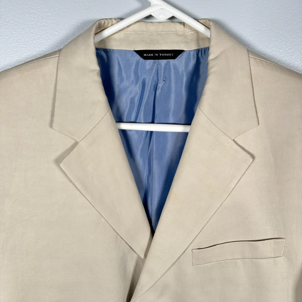 Blazer Banana Republic Para Hombres 44R Caqui El Traje Moderno Abrigo Deportivo 3 Botones Nuevo con Etiquetas Foto 3 de 4