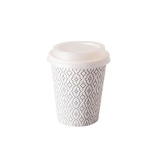 Duni Caf&eacute;becher mit Deckel 240 ml 8 St&uuml;ck   Partydekoration