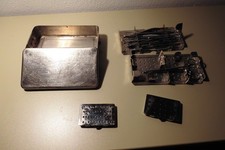 Operationsbesteck in Box, Edelstahl, OP-Besteck, Nirosta, Adler über M in Raute