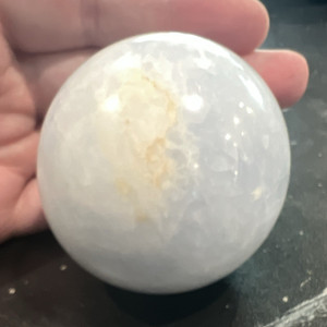 Polished Blue Calcite Crystal/Stone Healing Sphere Ball 321g