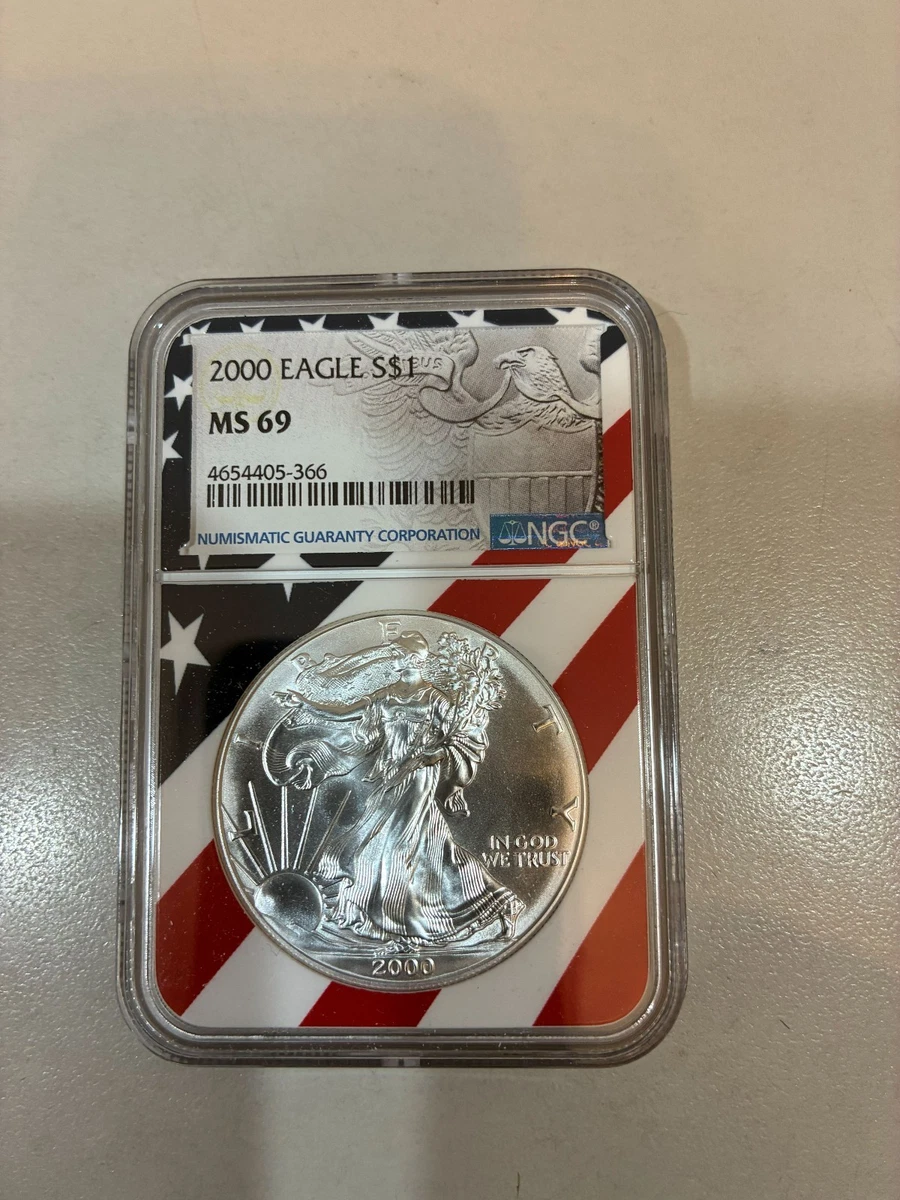 NGC Certified American Eagle MS 69 Silver Bullion Coins for sale