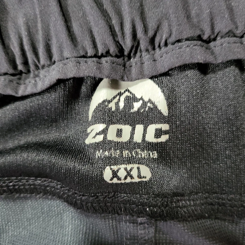 ZOIC Ether Mountain Bike Shorts Mens XXL Gray Stretch Zip Pockets Adjustable - Image 3 of 4