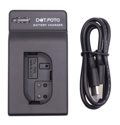 DMW-BLK22 USB Battery Charger for Panasonic Lumix DC-S5 S5II S9 G9II GH5II GH6