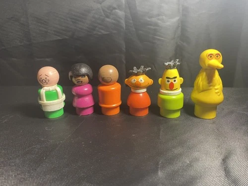 Fisher-Price Little People Sesame Street Figures Lot Vintage