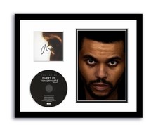 The Weeknd Autograph Signed 11x14 Custom Framed CD Photo Hurry Up Tomorrow ACOA