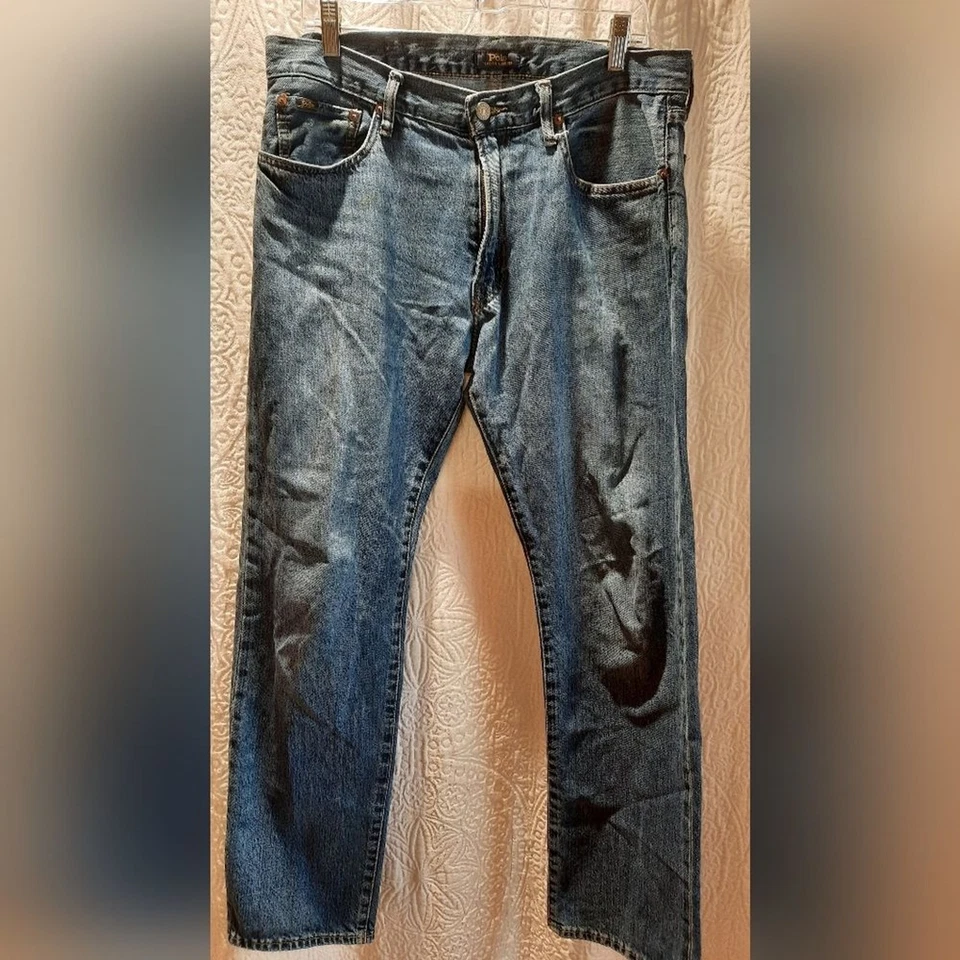 Pantalones de mezclilla Polo Ralph Lauren para hombre 34x34 The Classic Fit azul preppy clásicos Foto 2 de 4