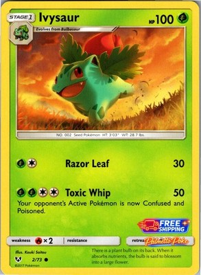 Ivysaur 2/73 Common Shining Legends Pokemon NM/LP