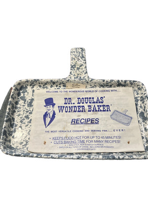 Dr. Douglas' Wonder Baker Pan, Ceramic, Original Paperwork