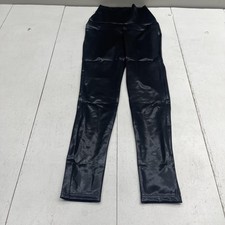 Balera Pants Womens Medium Black High Waist Metallic Dance Leggings ML9062