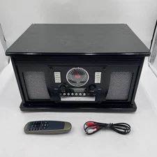 Victrola Navigator 8-in-1 Bluetooth Record Player Black VTA-600B-BLK