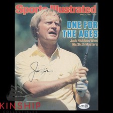 Jack Nicklaus signed Magazine Photo JSA COA Masters Golf Auto B2329