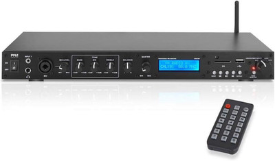 Rack Mount Studio Pre-Amplifier - Audio Receiver System W/ Digital LCD Display B