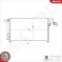 Esen SKV Kondensator Klimaanlage 86SKV534 Aluminium FüR KIA RIO 2 JB 16V Cvvt