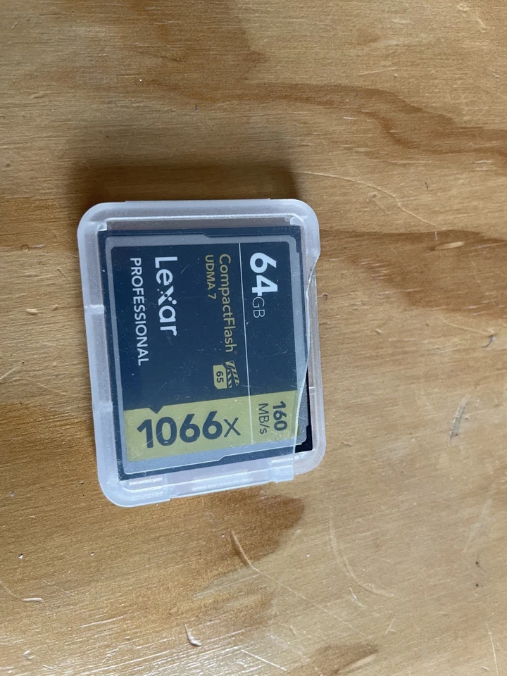Lexar Professional 1066x 64GB CF Compact Flash Card Good Used Condition - Image 2 of 2
