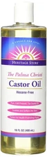 Heritage Store The Palma Christi Castor Oil Hexane Free 480 mL 16 oz 1 ct