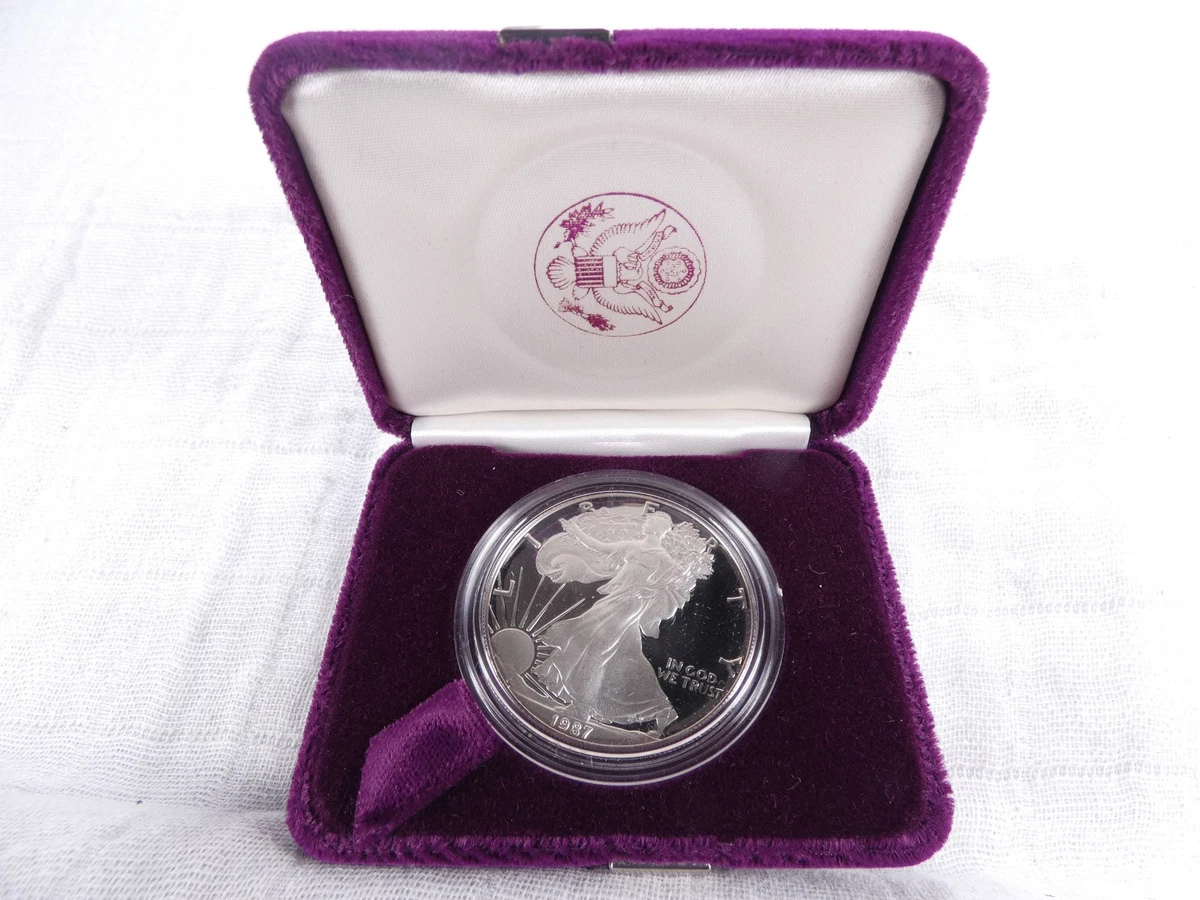 25+ American Eagle Proof 1987 Silver Bullion Coins for sale