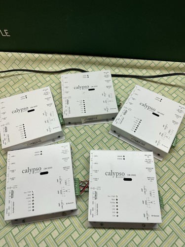 Lot of 5 Calypso Systems CM-3000 Network Audio Amplifier Controller