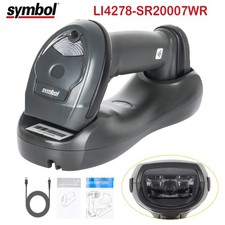 Zebra Symbol LI4278-SR20007WR Wireless Bluetooth 1D Barcode Scanner w/Cradle Kit