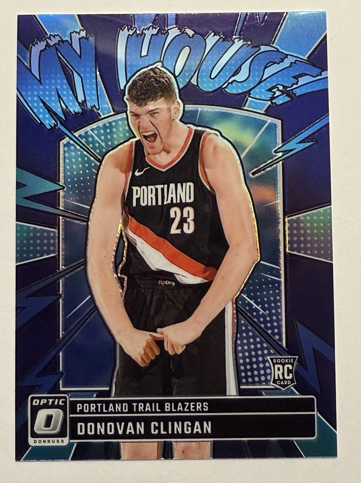 2024-25 Optic My House Purple Shimmer #1 Donovan Clingan Blazers