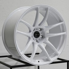19x9.519x10.5 Vors Tr4 5x114.3 3522 White Wheels Rims Set4 73.1