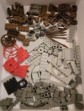 LEGO Vintage Castle Joblot - Vecchi mattoncini grigi e marroni più alcuni accessori