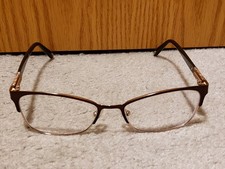 Safilo Emozioni Italy EM 4389 FG4 54-17-135 Brown/Gold Eyeglasses Frame Modern