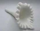1 VTG Fenton Milk Glass Hobnail Diamond Lace Epergne Replacement 8.5'' Horn Only