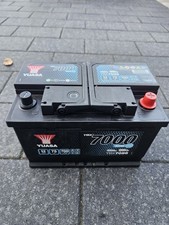 Yuasa YBX7096 12V 75Ah 700A Start Stop Plus Car Battery used 7000